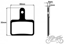 KLOCKI HAMULCOWE ROWEROWE TARCZOWE PÓŁMETALICZNE