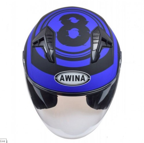 KASK MOTOCYKLOWY AWINA OTWARTY JK528 