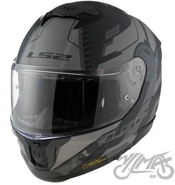 KASK MOTOCYKLOWY LS2 STREAM II FF808 SHADOW 